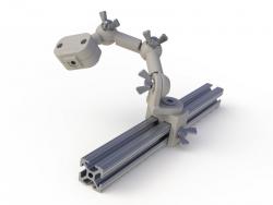 MothBones with ballhead tip: Concept rendering of the MothBones version with a ballhead tip on the assembly. MothBones with ballhead tip: Concept rendering