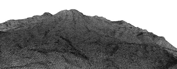Meshlab rendering of Mt. Rainier Meshlab rendering of Mt. Rainier