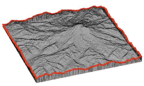 Mt. Rainier closed volume point cloud Mt. Rainier closed volume point cloud